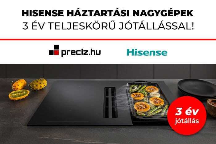Hisense háztartási nagygépek 3 év jótálással fogyasztóknak a preciz.hu-tól! Hisense háztartási nagygépek 3 év jótálással fogyasztóknak a preciz.hu-tól!