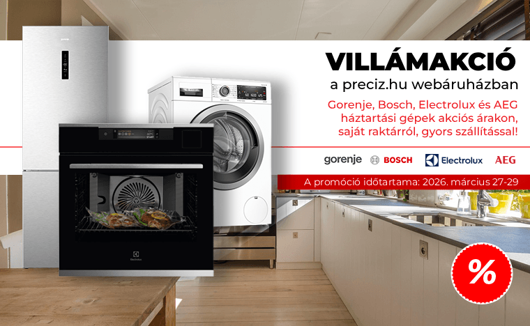 Villámakció beépíthető főzőlap 2026 Villámakció beépíthető főzőlap 2026