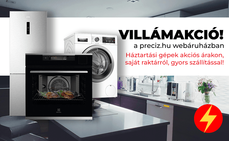 Villámakció beépíthető főzőlap április Villámakció beépíthető főzőlap április
