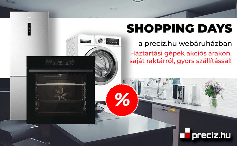 Shopping Days beépíthető főzőlap! Shopping Days beépíthető főzőlap!