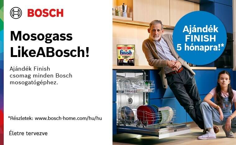 Ajándék Finish kapszula Bosch mosogatógépekhez! Ajándék Finish kapszula Bosch mosogatógépekhez!