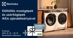 Ajándék Ikea utalvány Electrolux elöltöltős mosógépekhez és szárítógépekhez!