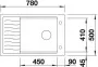 ELON XL 6S ANTRACIT Beépítési méretrajz