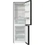 Gorenje NRK619EABXL4 alulfagyasztós kombinált hűtőszekrény, fekete, nofrost, 185 cm, 204/96 l, multiflow