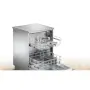 Bosch SMS25AI05E mosogatógép, ezüst-inox, 12 teríték, 48 db(a), 5 program, normál kosár, digitális kijelző, variospeed plus