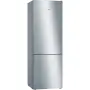 Bosch KGE49AICA alulfagyasztós kombinált hűtőszekrény, szálcsiszolt acél (ujjlenyomat-mentes), frostless, vitafresh, 201 cm, 302/117 l, 70 cm széles