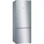 Bosch KGV58VLEAS alulfagyasztós kombinált hűtőszekrény, szálcsiszolt acél színű, lowfrost, vitafresh fiók, gyorsfagyasztás, 191cm, 377/126 l, 70 cm széles