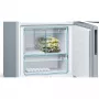 Bosch KGV58VLEAS alulfagyasztós kombinált hűtőszekrény, szálcsiszolt acél színű, lowfrost, vitafresh fiók, gyorsfagyasztás, 191cm, 377/126 l, 70 cm széles