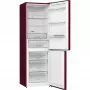 Gorenje NRK6192AR4 alulfagyasztós kombinált hűtőszekrény, bordó, nofrost, 185 cm, 204/96 l, multiflow, adaptech, crispzone, fastfreeze