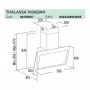 Thalassa 700 XGWH/F Beépítési méretrajz