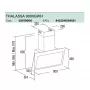 Thalassa 900 XGWH/F Beépítési méretrajz