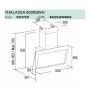 Thalassa 600 XGWH/F Beépítési méretrajz