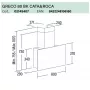 GRECO 80 BK Can Roca Beépítési méretrajz
