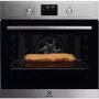 Electrolux EOF4P56X SurroundCook beépíthető elektromos sütő, pirolitikus tisztítás, led kijelző, süllyesztett gombok, 3 rétegű ajtó, teleszkópos sütősín, 72 l