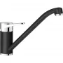 Blanco WEGA II Silgranit álló csap, különösen alkalmas kompakt mosogatókhoz, felső karos, magasnyomású /fekete/