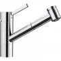 Blanco TIVO-S mosogató csaptelep, kihúzható, átállítható zuhanyfej, magas kifolyó, magasnyomású /króm/