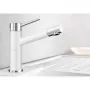 Blanco ALTA COMPACT Silgranit álló csap, karcsú csaptelep, kompakt mosogatókhoz is, magasnyomású /fehér/