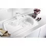 Blanco ALTA-S COMPACT Silgranit mosogató csaptelep, kihúzható csapfejjel, karcsú csaptelep, kompakt mosogatókhoz is, magasnyomású /fehér/