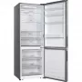 Gorenje NRK720EAXL4 alulfagyasztós kombinált hűtőszekrény, inox, nofrost, extra 70 cm széles, 345/150 l, led-kijelző az ajtón, multiflow, crispzone