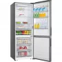 Gorenje NRK720EAXL4 alulfagyasztós kombinált hűtőszekrény, inox, nofrost, extra 70 cm széles, 345/150 l, led-kijelző az ajtón, multiflow, crispzone