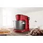 Bosch MUM9A66R00 konyhai robotgép, piros, 3d-s keverés, dagasztókar, keverőszár, habverő, smartdough szenzor, 1600 w