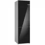 Bosch KGN39LBCF alulfagyasztós kombinált hűtőszekrény, fekete, 203 cm, 260/103 l, nofrost, vitafresh, gyorsfagyasztás, gyorshűtés