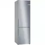 Bosch KGN39AIAT alulfagyasztós kombinált hűtőszekrény, szálcsiszolt acél (ujjlenyomat-mentes), 203 cm, 260/103 l, nofrost, vitafresh