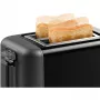 Bosch TAT3P423 kenyérpirító, designline, fekete, fokozatmentes teljesítményszabályzó, kiolvasztás, melegítés, 970 w