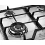 Electrolux KGS64362SX beépíthető gázfőzőlap, 60 cm, elölgombos vezérlés, szikragyújtás, wok, öntöttvas edénytartók