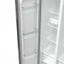 Gorenje NRR9185EAXL side-by-side hűtőszekrény, inox, nofrost, inverteres, multiflow, twistice jégtálca, 178,6 cm, 358/192 l