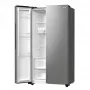 Gorenje NRR9185EAXL side-by-side hűtőszekrény, inox, nofrost, inverteres, multiflow, twistice jégtálca, 178,6 cm, 358/192 l