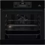 AEG BEB351111B SteamBake beépíthető sütő, fekete, gőzfunkcióval, hot air, led kijelző, teleszkópos sütősín, 72 l