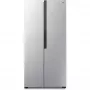 Gorenje NRS8182KX side-by-side hűtőszekrény, szürke, nofrost, multiflow 360°, gyorsfagyasztás, 178 cm, 266/175 l