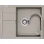 Schock Ronda D-100L gránit mosogató + Plutos csaptelep szett (Concrete), 50 cm-es szekrénybe építhető, cristalite mosogatótálca