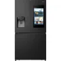 Hisense RQ760N4IFE MultiDoor hűtőszekrény, fekete, nofrost, multi air flow, víz- és jégadagoló, smart screen, wi-fi, 178.5  cm, 345/232 l