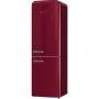 Gorenje ONRK619DR Old Timer alulfagyasztós kombinált hűtőszekrény, bordó, nofrost, 194 cm, 204/96 l, multiflow, fastfreeze, freshzone