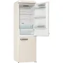 Gorenje ONRK619DC Old Timer alulfagyasztós kombinált hűtőszekrény, bézs, nofrost, 194 cm, 204/96 l, multiflow, fastfreeze, freshzone