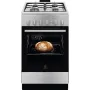 Electrolux LKG504011X gáztűzhely, 50 cm, hőlégkeverés, grill, szikragyújtás a sütőben is, katalitikus oldalfalak, inox