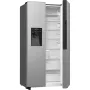 Gorenje NRR9185ESXL side-by-side hűtőszekrény, inox, nofrost, inverteres, multiflow, jégkockakészítő, gyorsfagyasztás, 178,6 cm, 376/190 l