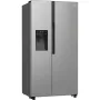 Gorenje NRR9185ESXL side-by-side hűtőszekrény, inox, nofrost, inverteres, multiflow, jégkockakészítő, gyorsfagyasztás, 178,6 cm, 376/190 l