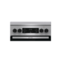 Gorenje GKS5C71XF kombinált tűzhely, inox, 50 cm, extrasteam gőzfunkció, teleszkópos sütősín, airfry, katalitikus, forgónyárs, fém tető