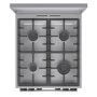 Gorenje GKS5C71XF kombinált tűzhely, inox, 50 cm, extrasteam gőzfunkció, teleszkópos sütősín, airfry, katalitikus, forgónyárs, fém tető