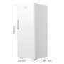 Gorenje FNC717DAW5 fagyasztószekrény, fehér, 172 cm, 384 l, 3 fiók + 4 polc, gyorsfagyasztás, nofrost, inverter, led-kijelző