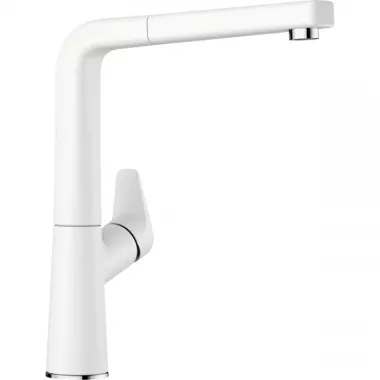 Blanco AVONA-S Silgranit mosogató csaptelep, kihúzható csapfej, kúp alakú csaptest, magasnyomású /fehér/