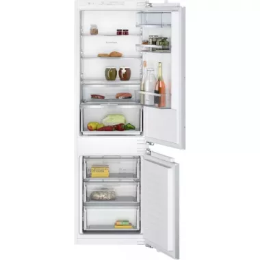 Neff KI7862FE0 beépíthető kombinált hűtőszekrény, 177,2 cm, 184/76 l, nofrost, elektronikus vezérlés, led, freshsafe 1, gyorsfagyasztás