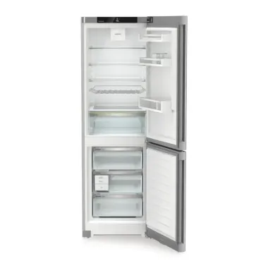 Liebherr CNsdb 5223 alulfagyasztós kombinált hűtőszekrény, ezüst, 185,5cm, nofrost, duocooling, érintővezérlés, easytwist-ice, easyfresh, freshair szűrő, led