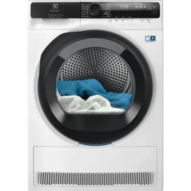 Electrolux EW8D595MCE hőszivattyús szárítógép, 9 kg, heatpump, inverteres, 3dsense, smartselect, led kijelző, belső világítás, wi-fi, 63 db(a)