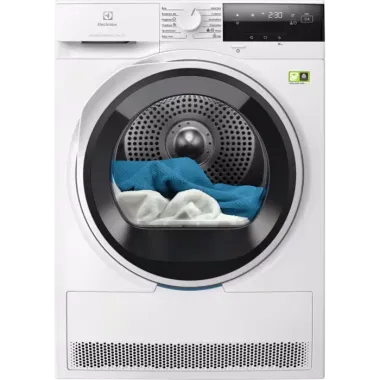 Electrolux EW7D394UCE hőszivattyús szárítógép, 9 kg, heatpump, inverteres, delicatecare, easyclean szűrő, belső világítás, wi-fi, 63 db(a)