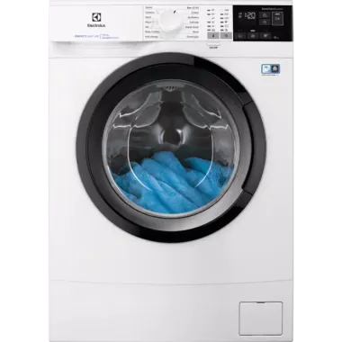 Electrolux EW6SM426BE elöltöltős keskeny mosógép, 6 kg, 1200 f/p., 42 cm mélység, inverter, timemanager, led kijelző, woolmark blue