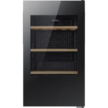 Gorenje WC48G4BG4 borhűtő, fekete, 82 cm, 93 l - 30 palack, elektronikus vezérlés